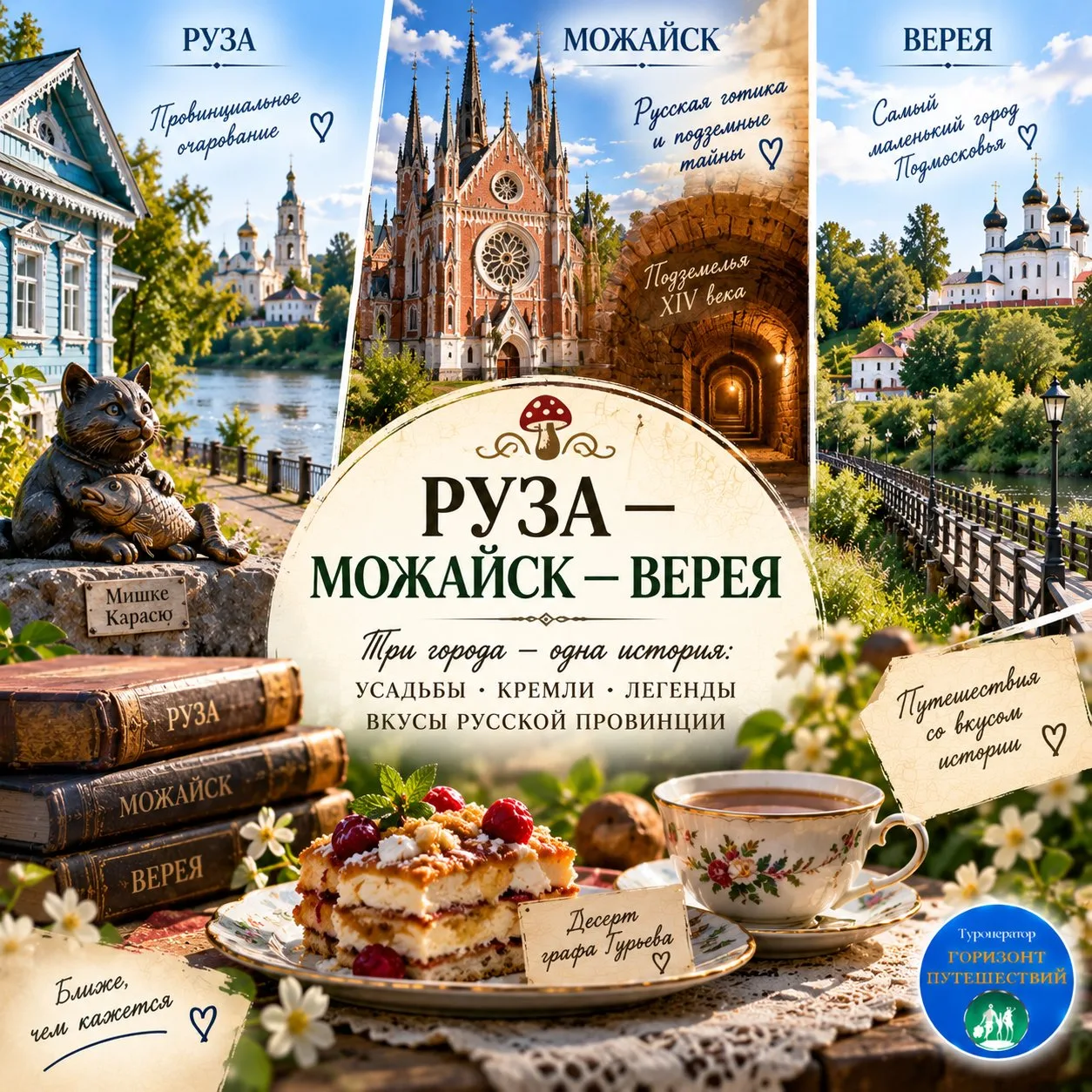 🏰 ОТ 4 790 Р/ЧЕЛ — «РУЗА — МОЖАЙСК — ВЕРЕЯ»