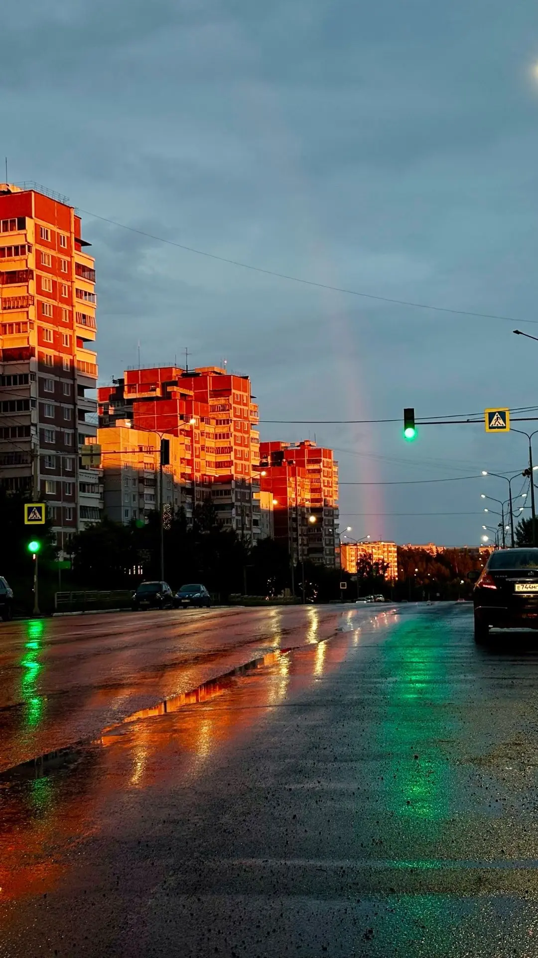 Усть-Илимск после дождя ☔️ Красиво 🌈