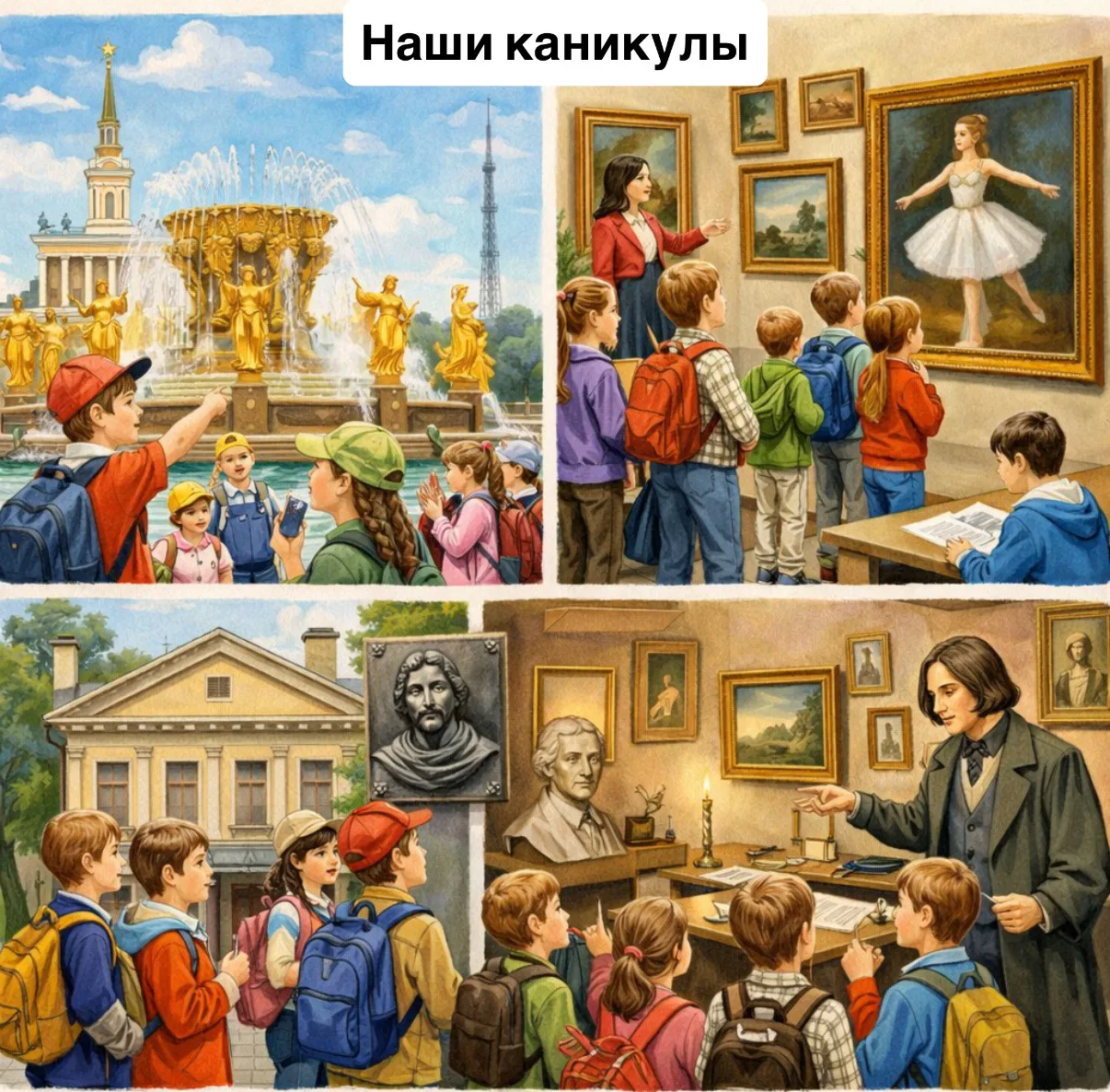 Наши каникулы  😌 Вот и завершились каникулы в нашей школе. У ребят было много интересных событий. Ра