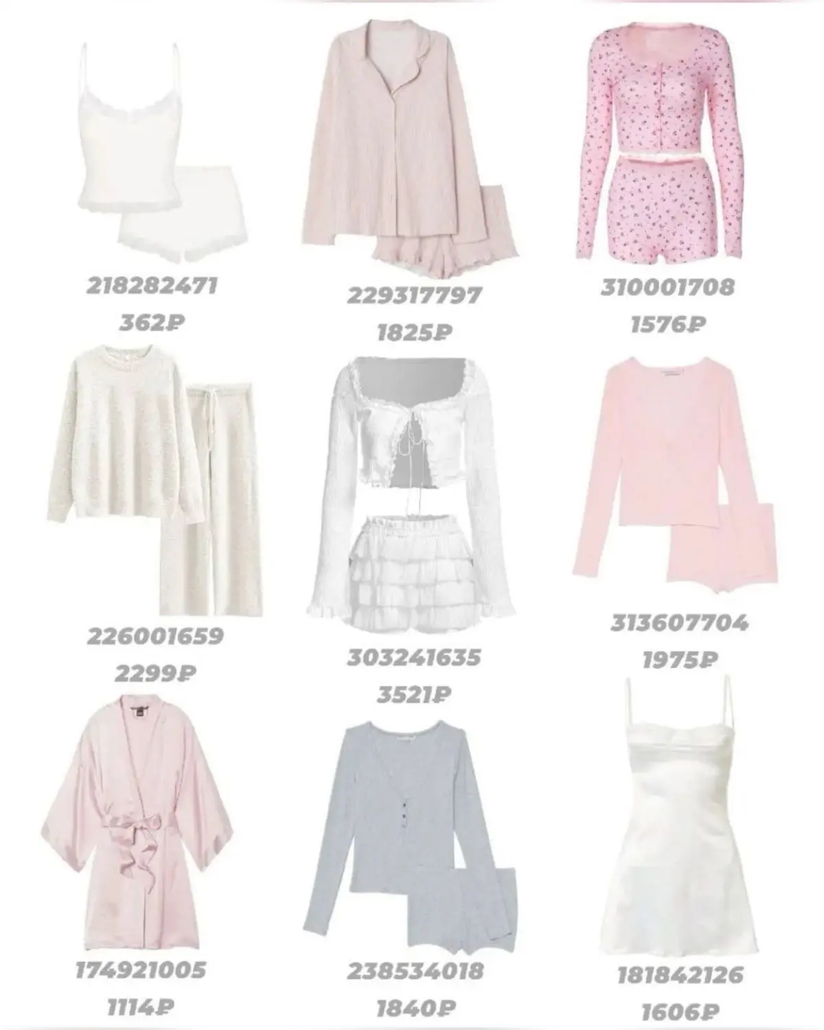 🛍️Пижамы с ВБ🛍️

📦арты и цены на фото📦

если нравятся вещи-🔥