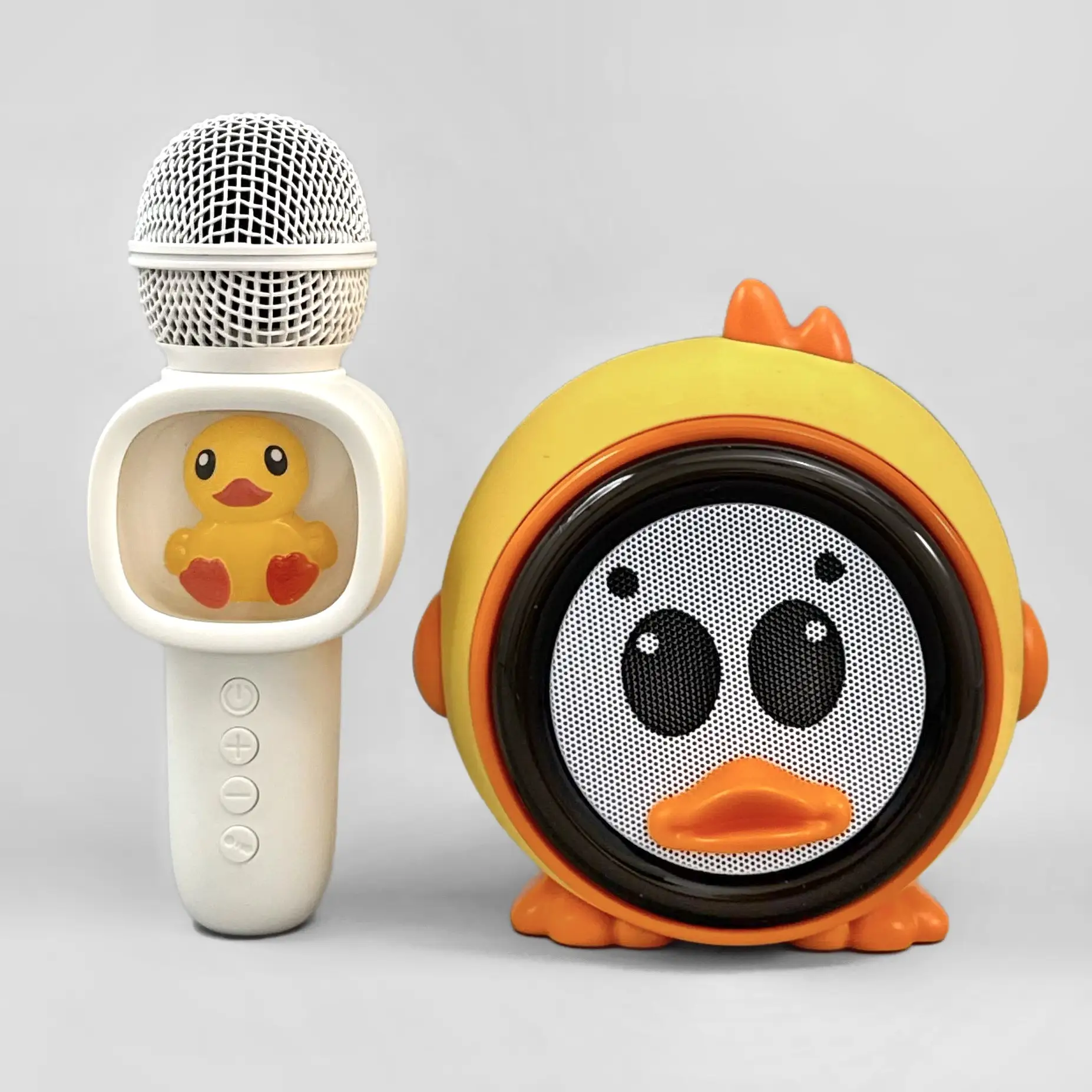 Детская колонка с микрофоном 

• цена - 2065 ₽
• USB зарядка
• чистый звук
• утенок забавно двигает 