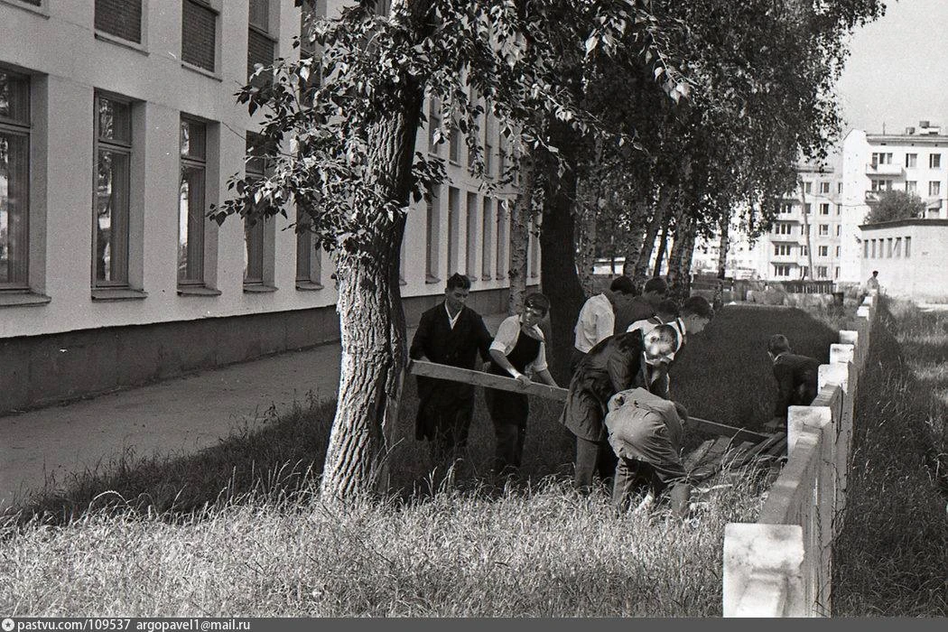 📸 Архивное фото, сделанное во дворе школы 329