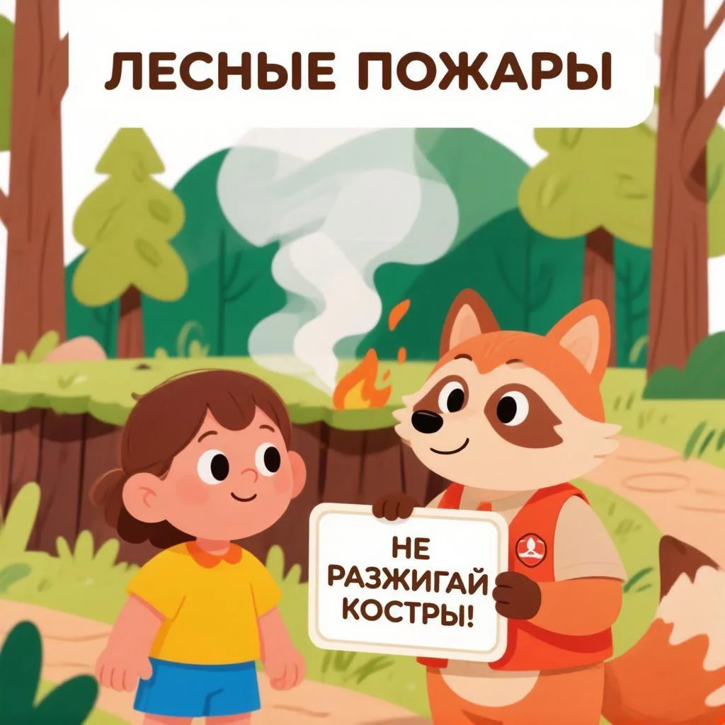 🌿 Лесные пожары: важно знать, как себя вести 🌿Лесные пожары — серьёзная угроза природе и людям. Но