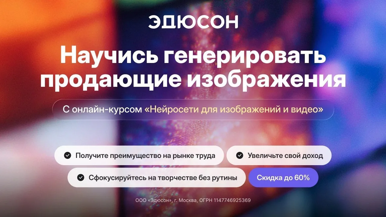 Скидка до 60% на курсы Эдюсон⚡️