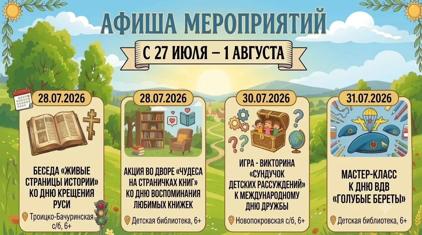 Какие мероприятия ждут вас на этой неделе?
Подробности — в нашей афише👆