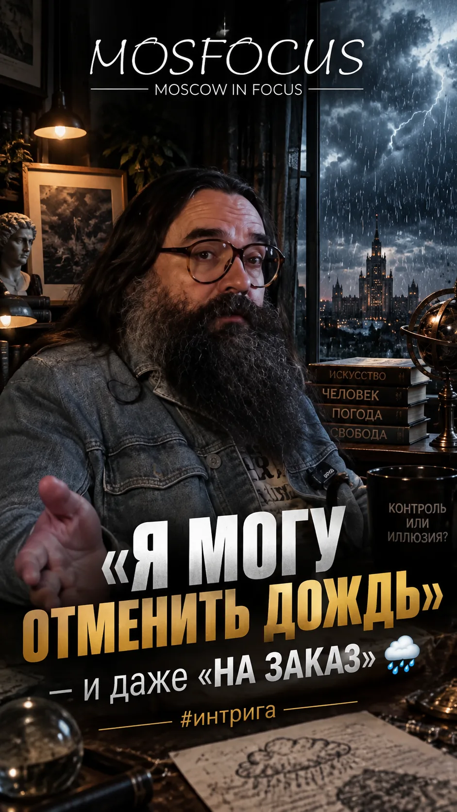 «Я МОГУ ОТМЕНИТЬ ДОЖДЬ» — и даже «НА ЗАКАЗ» 🌧️ #интрига