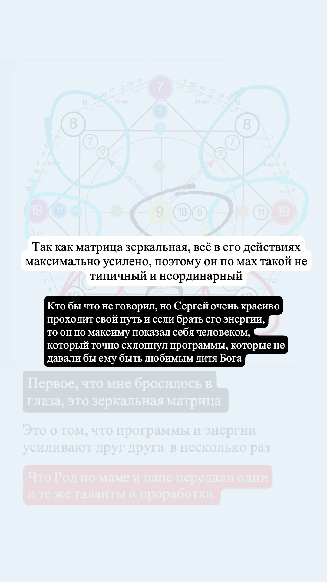 Восхитилась его матрицей и как он проживает свои энергии
