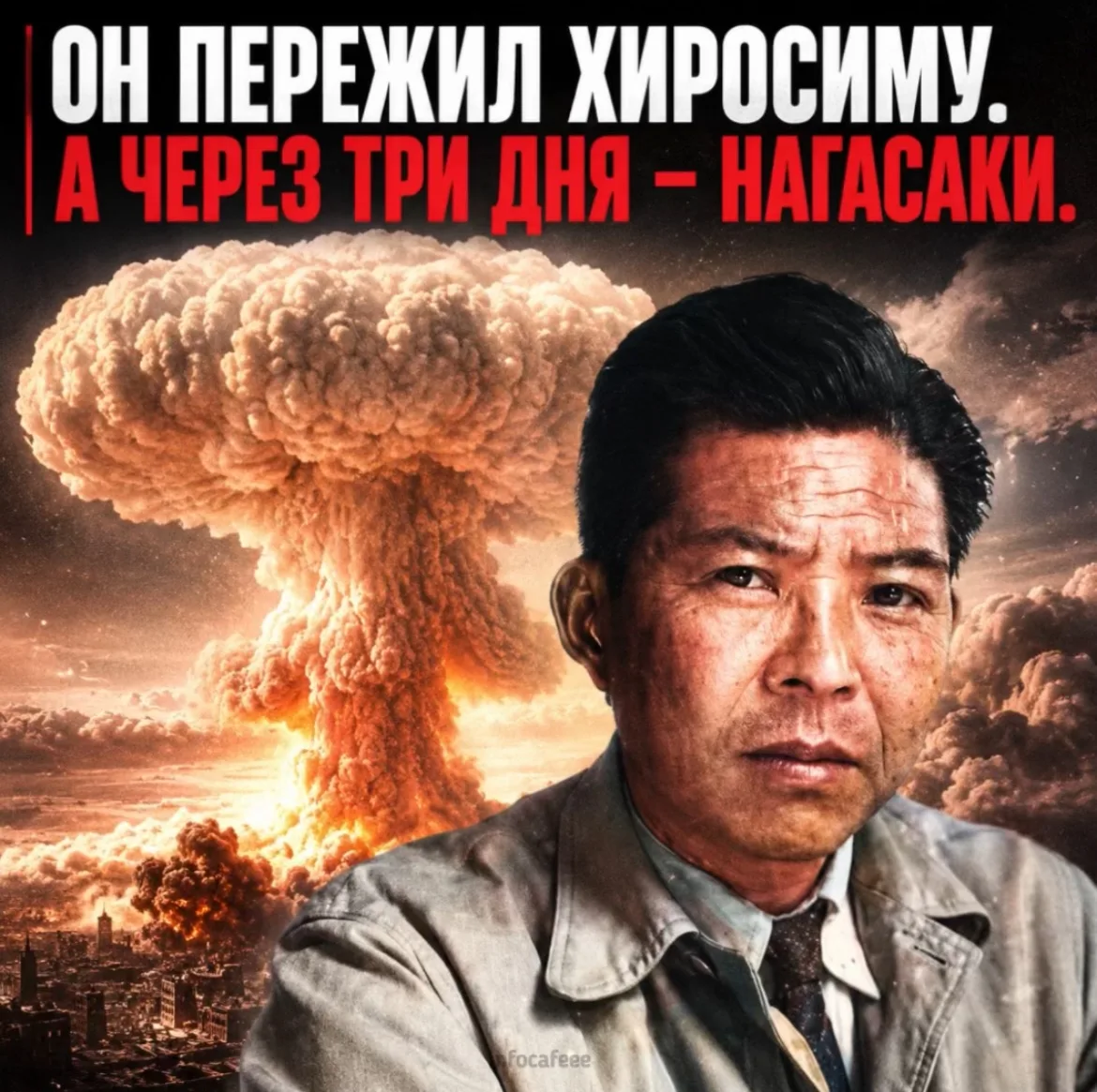 Он пережил Хиросиму. Через три дня — Нагасаки. И после этого прожил ещё 65 лет.