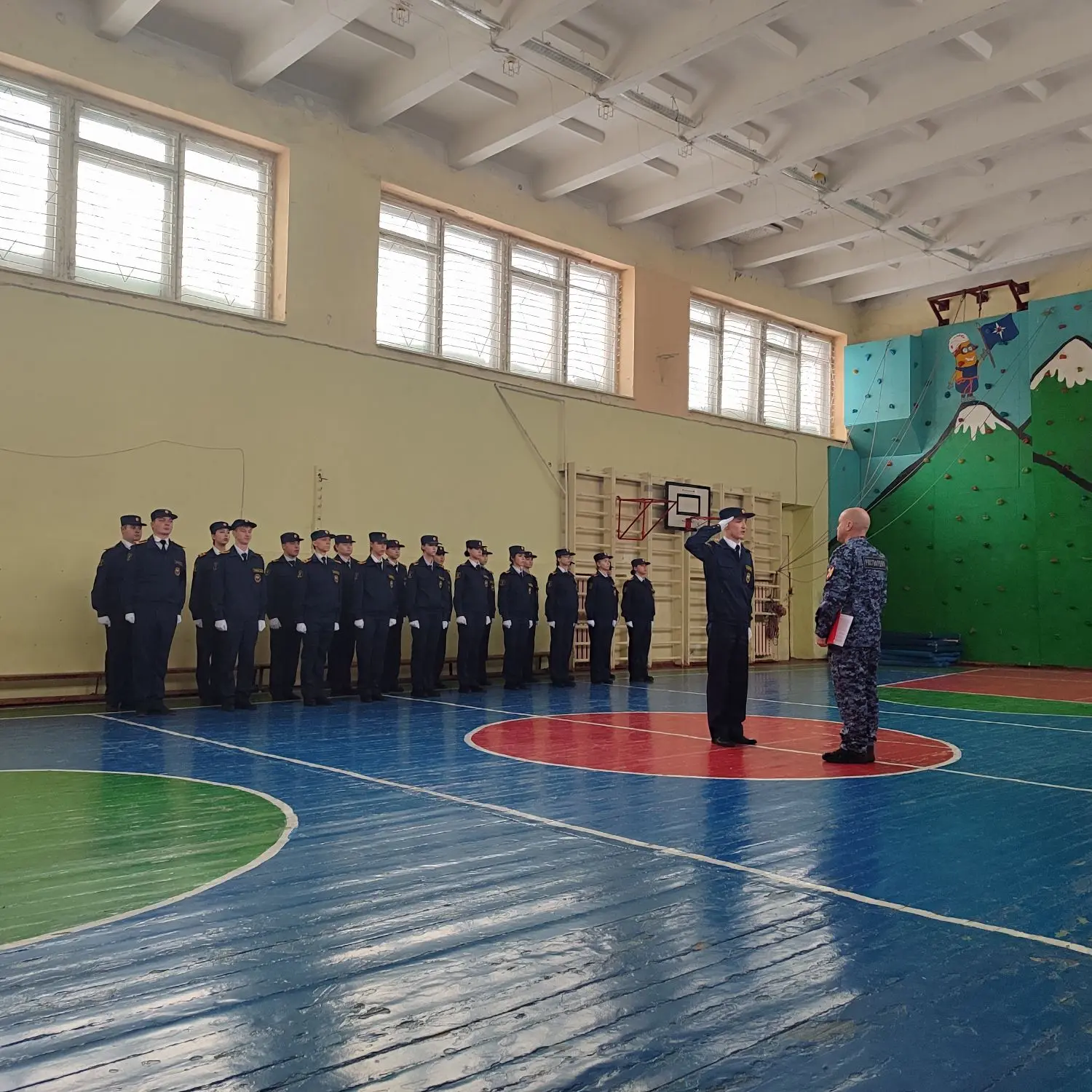 ✅ Сегодня состоялся традиционный смотр строя и песни в преддверии Дня Защитника Отечества и в рамках