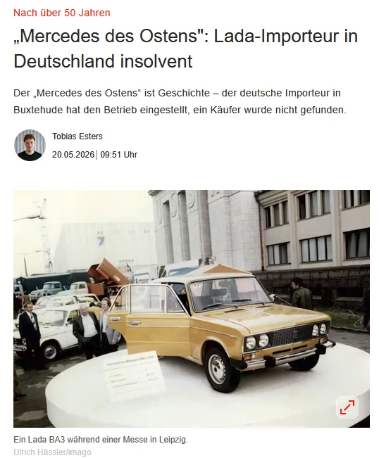 Lada обанкротилась в Германии