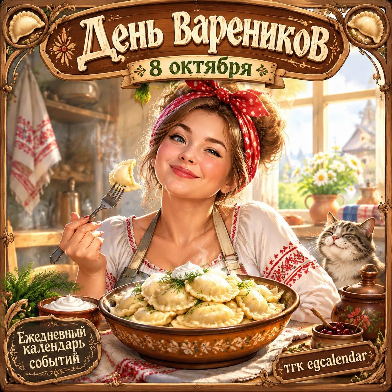 День вареников — это тёплый, почти домашний праздник, который отмечают 8 октября.