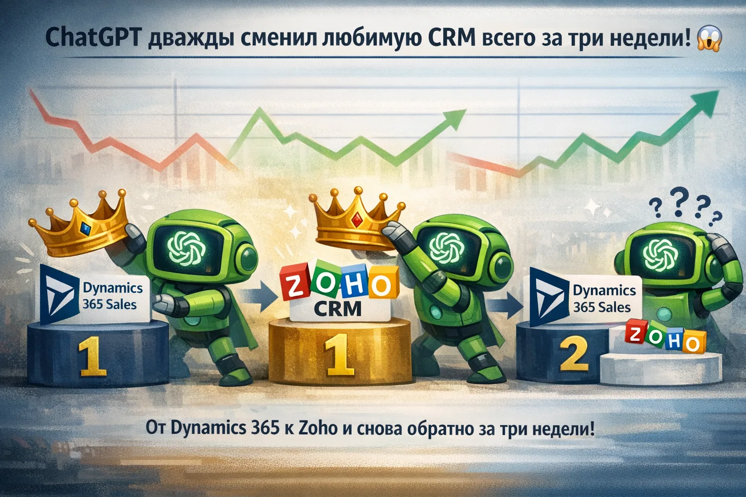 ChatGPT дважды сменил любимую CRM всего за три недели 😱