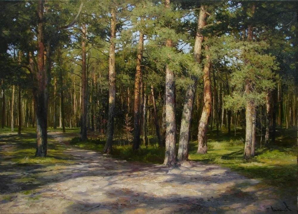 "В сосновом парке"
Холст, масло. 50 х 70 см

Плотников Вячеслав
(род. 1971)

👩‍🎨Пейзаж на холсте