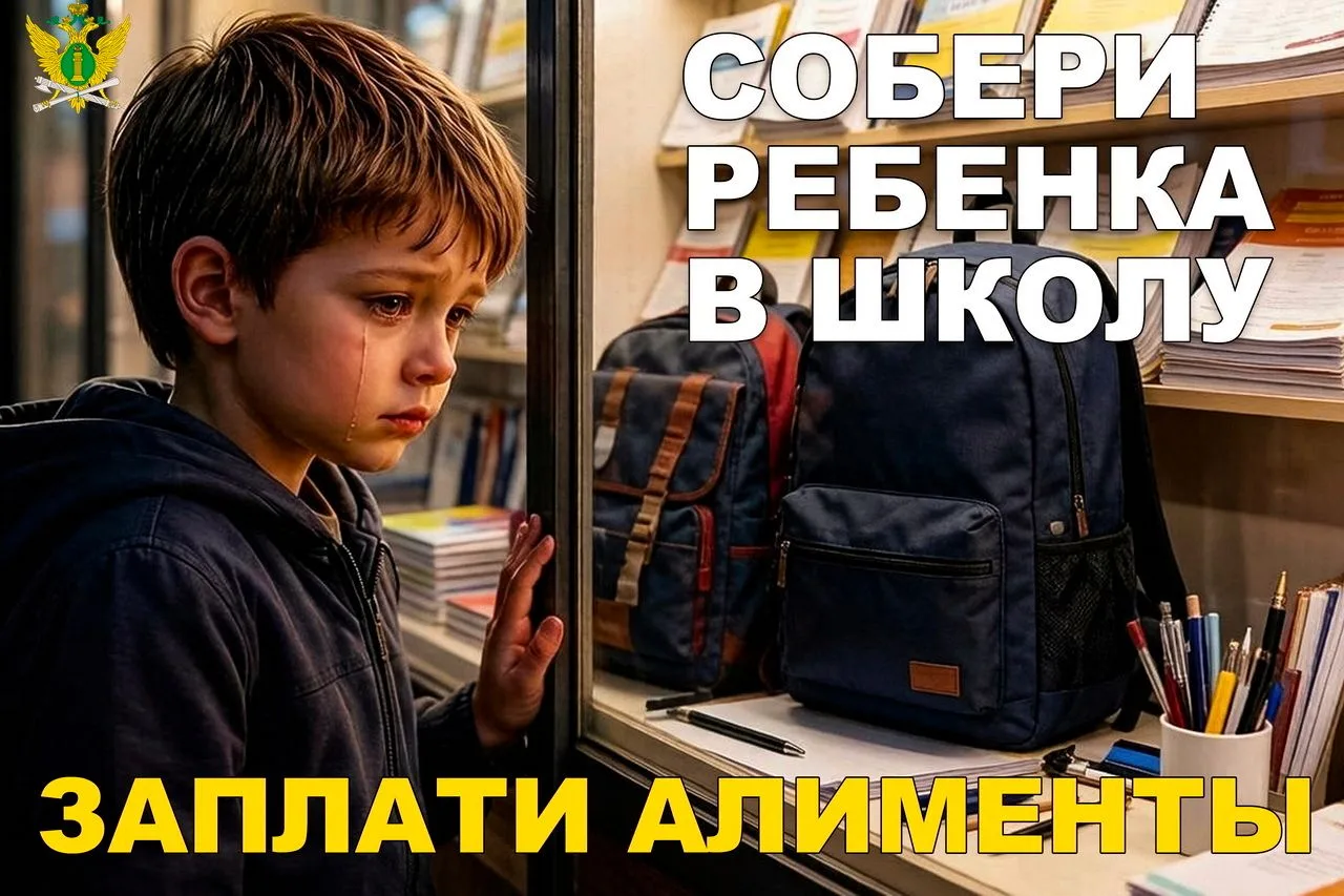 Собери ребёнка в школу — заплати алименты