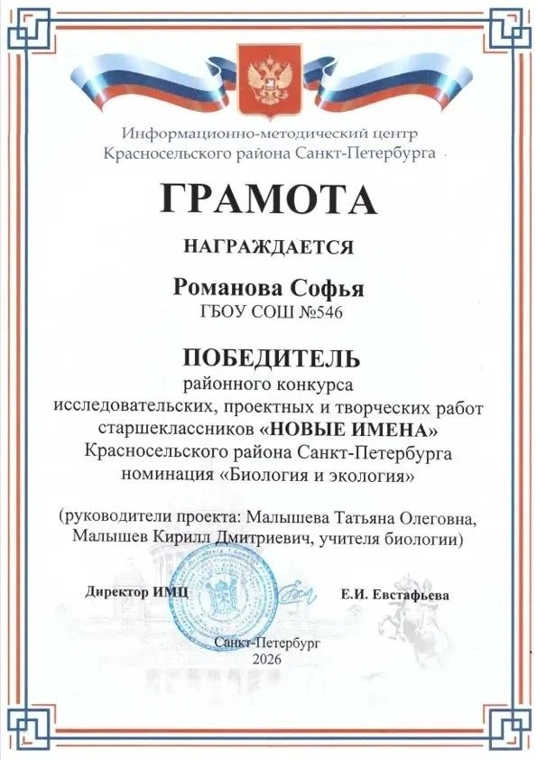 16 апреля в гимназии №399 состоялась итоговая конференция районного конкурса исследовательских проек