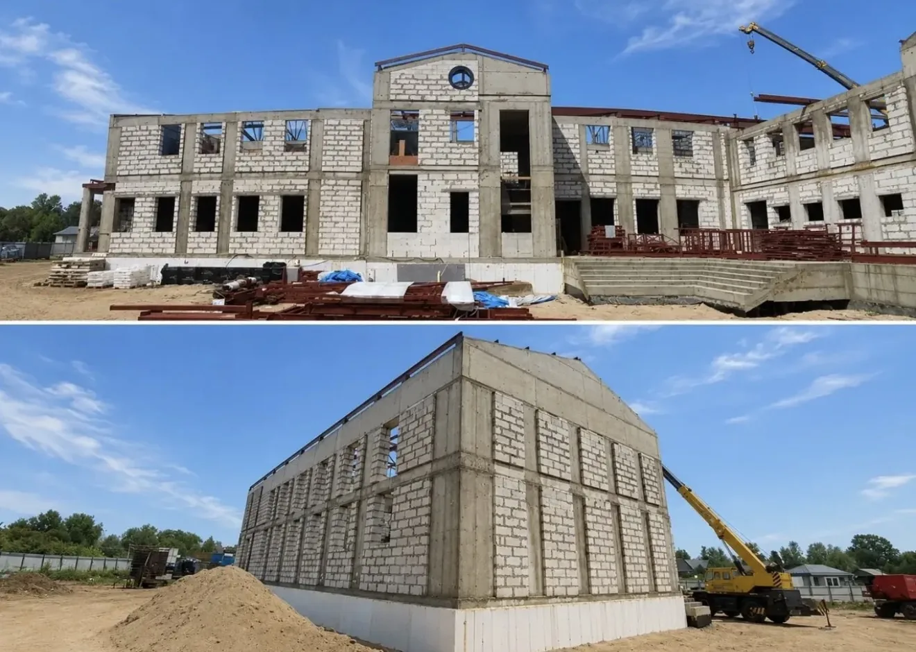 Новый дом культуры в Рождествено набирает форму: строительная готовность — 30%