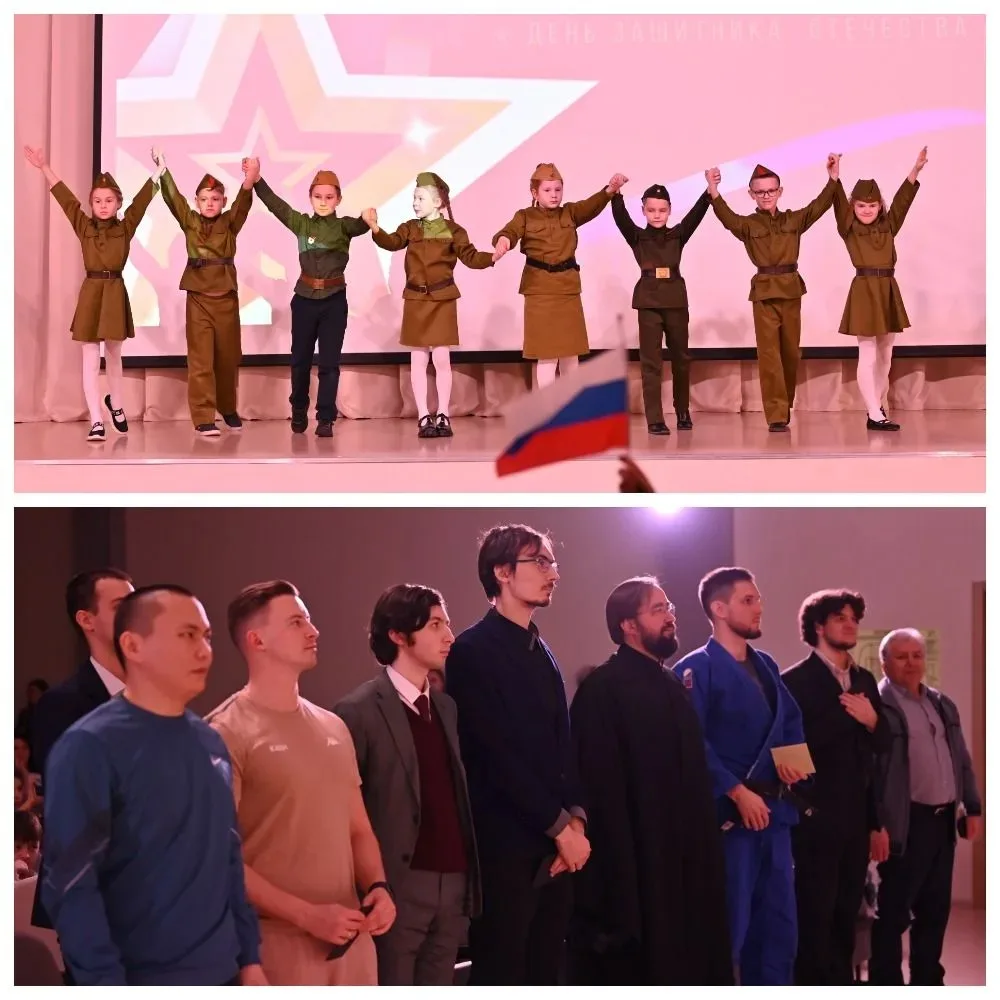 В МОБУ "Муринская СОШ № 6" прошел праздничный концерт, посвященный 23 февраля, Дню Защитника Отечест