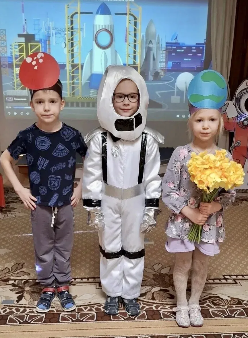 ✨ Загадки космоса: как дошкольники отметили День космонавтики 🚀  В нашем дошкольном отделении прошла