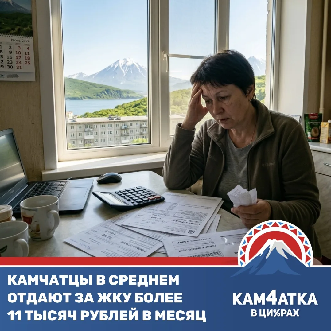 Камчатка вошла в топ-6 регионов России с самыми большими счетами за ЖКХ