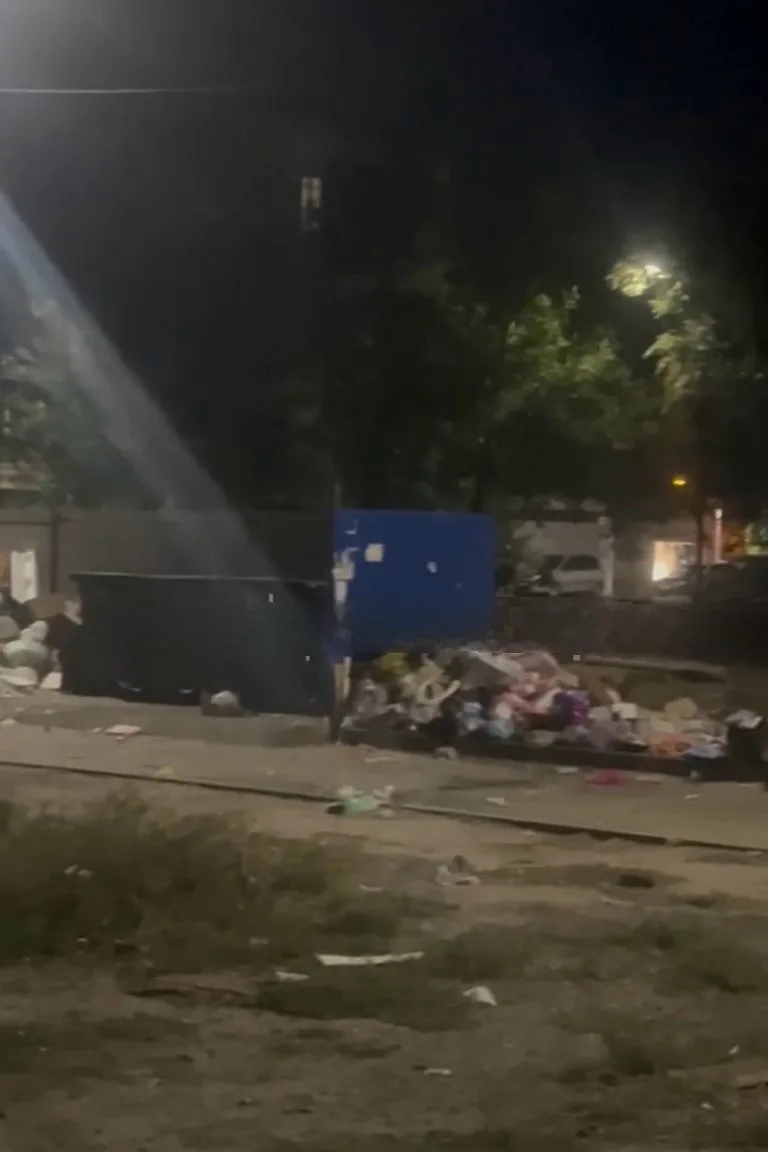 Уж как с месяц на Титова 19 лежит себе спокойно мусор, никого не трогает, только воняет...