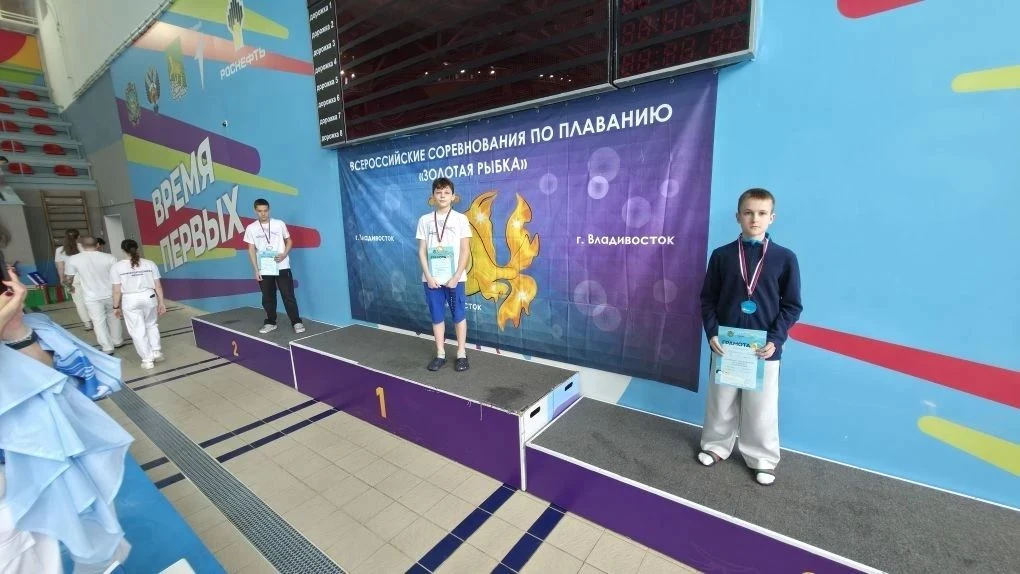 Наши пловцы – в числе лучших!   🏊 Во Владивостоке проходили краевые соревнования по плаванию «Золота