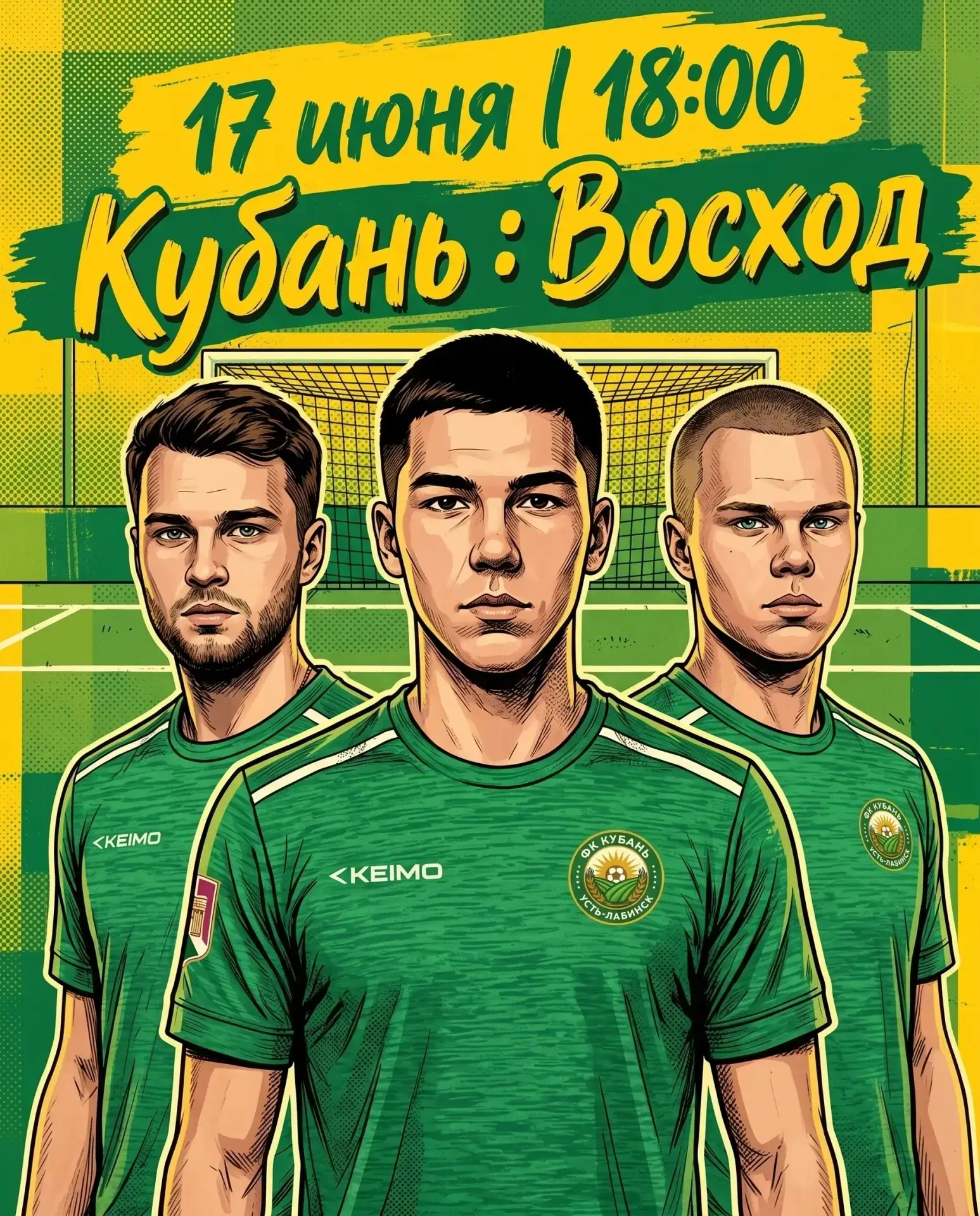 ⚽️ Уже 17 июня состоится перенесенная игра 7-го тура Первенства края. Наша «Кубань» на домашнем газо