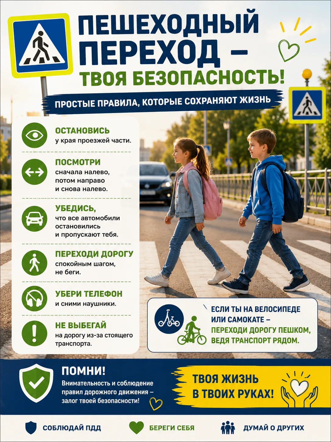 Пешеходный переход — место повышенного внимания