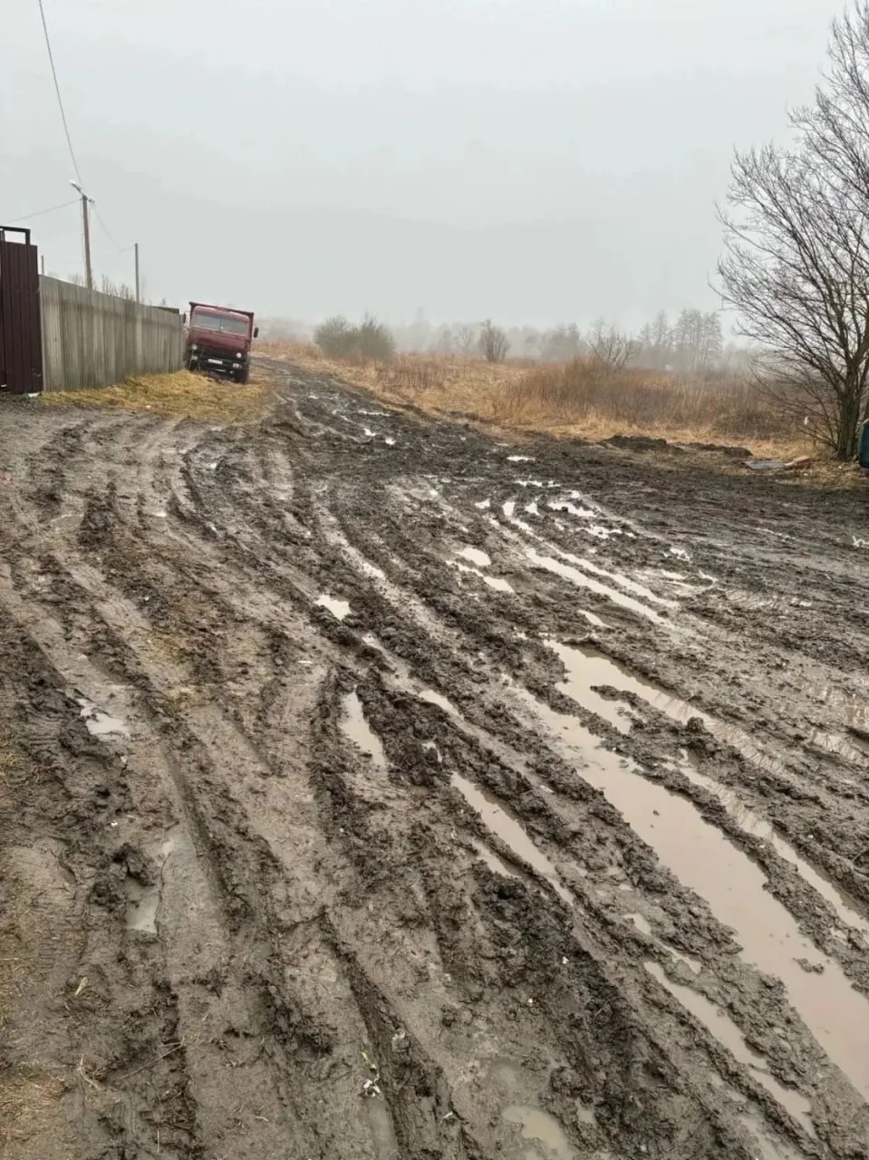 На фото — дорога на улице Колхозная в селе Стрелецкое Яковлевского округа. Жители говор...