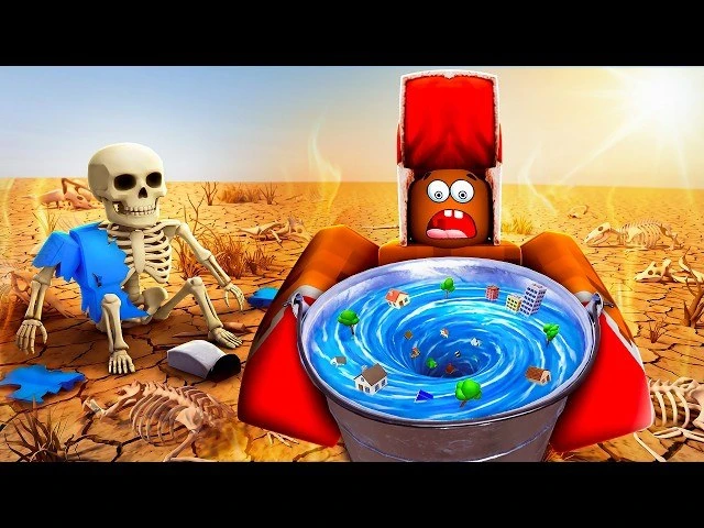 КТО БЫСТРЕЕ ОСУШИТ ОЗЕРО? ВЛАДУС vs ЛЁНЯ! 💪 РОБЛОКС