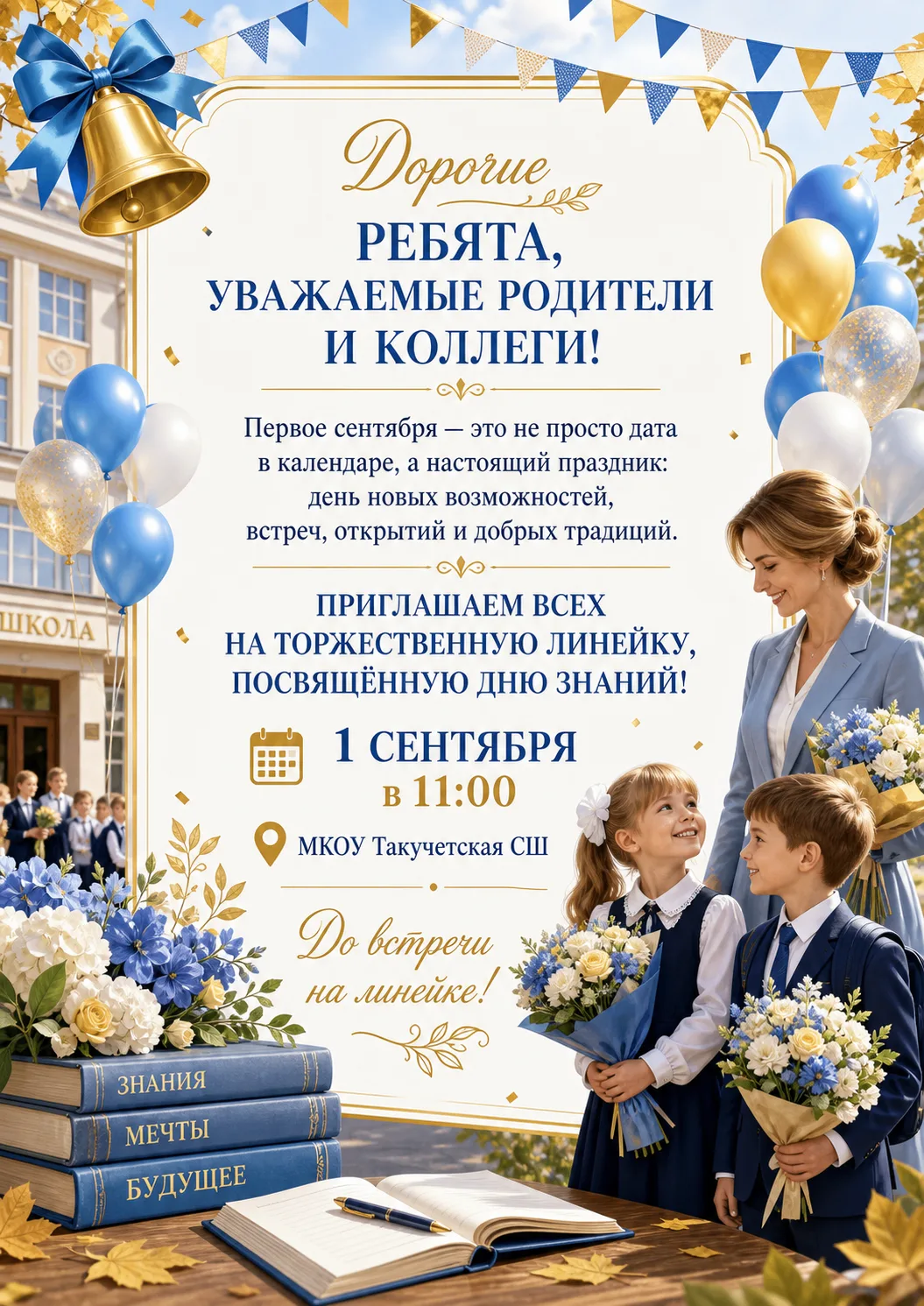 1 сентября — день, когда школа снова наполняется голосами, смехом и ожиданием чего‑то х...