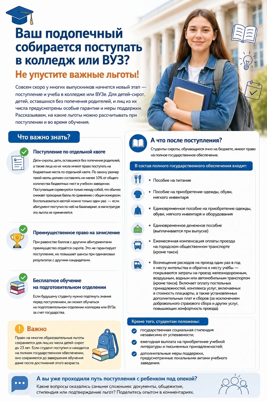 Рубрика #вопрос_юристу

📚 Сейчас у многих семей горячая пора: экзамены, последние звонки, выпускные