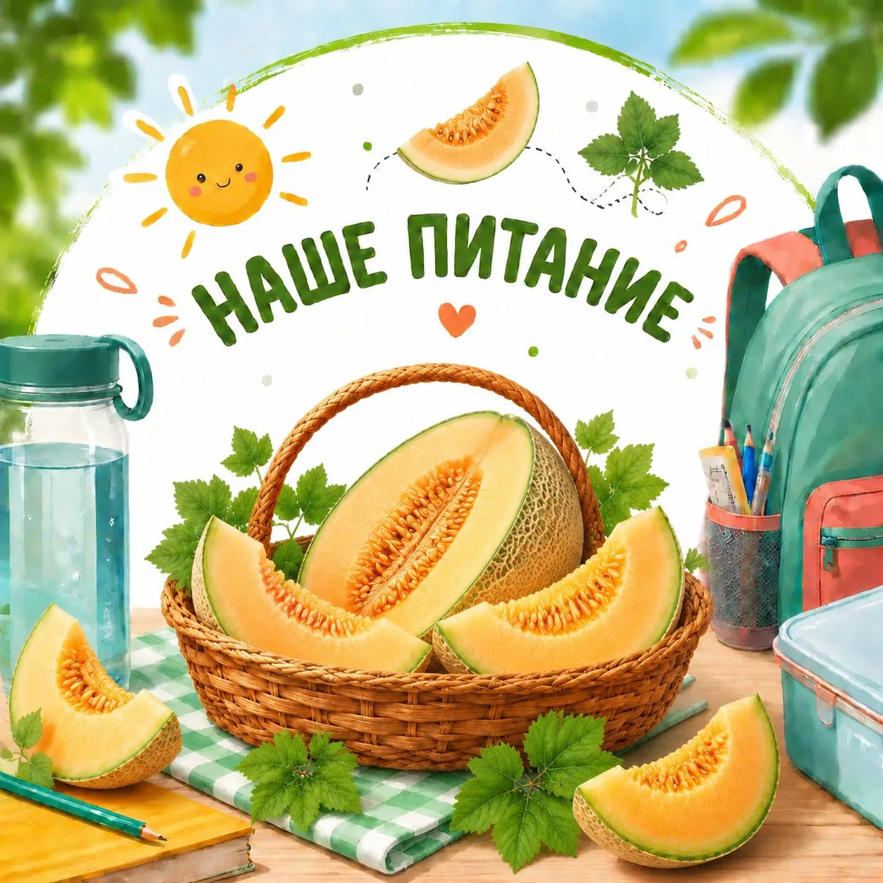 НАШЕ ПИТАНИЕ 🍈

😋 Лето — это пора сладкой и сочных дыни! Она не только радует нас своим вкусом, но