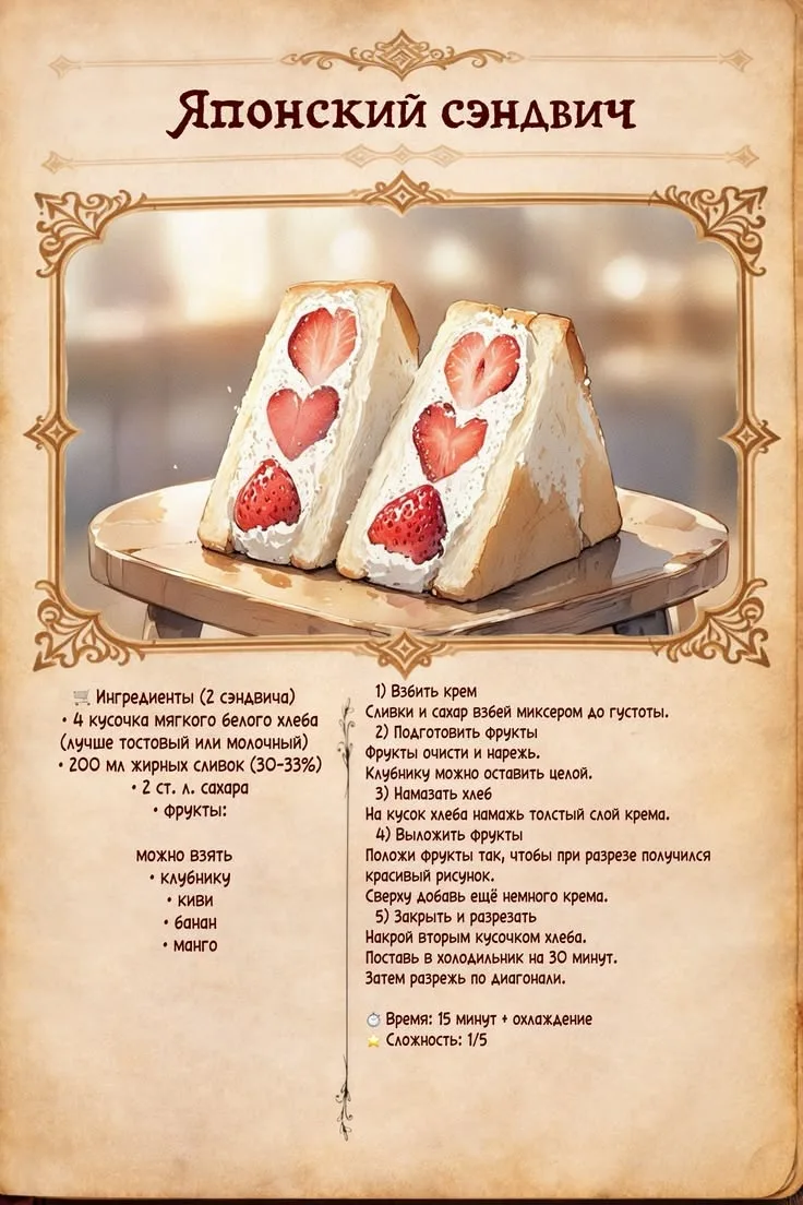 Японский десерт 💗💖💓💞