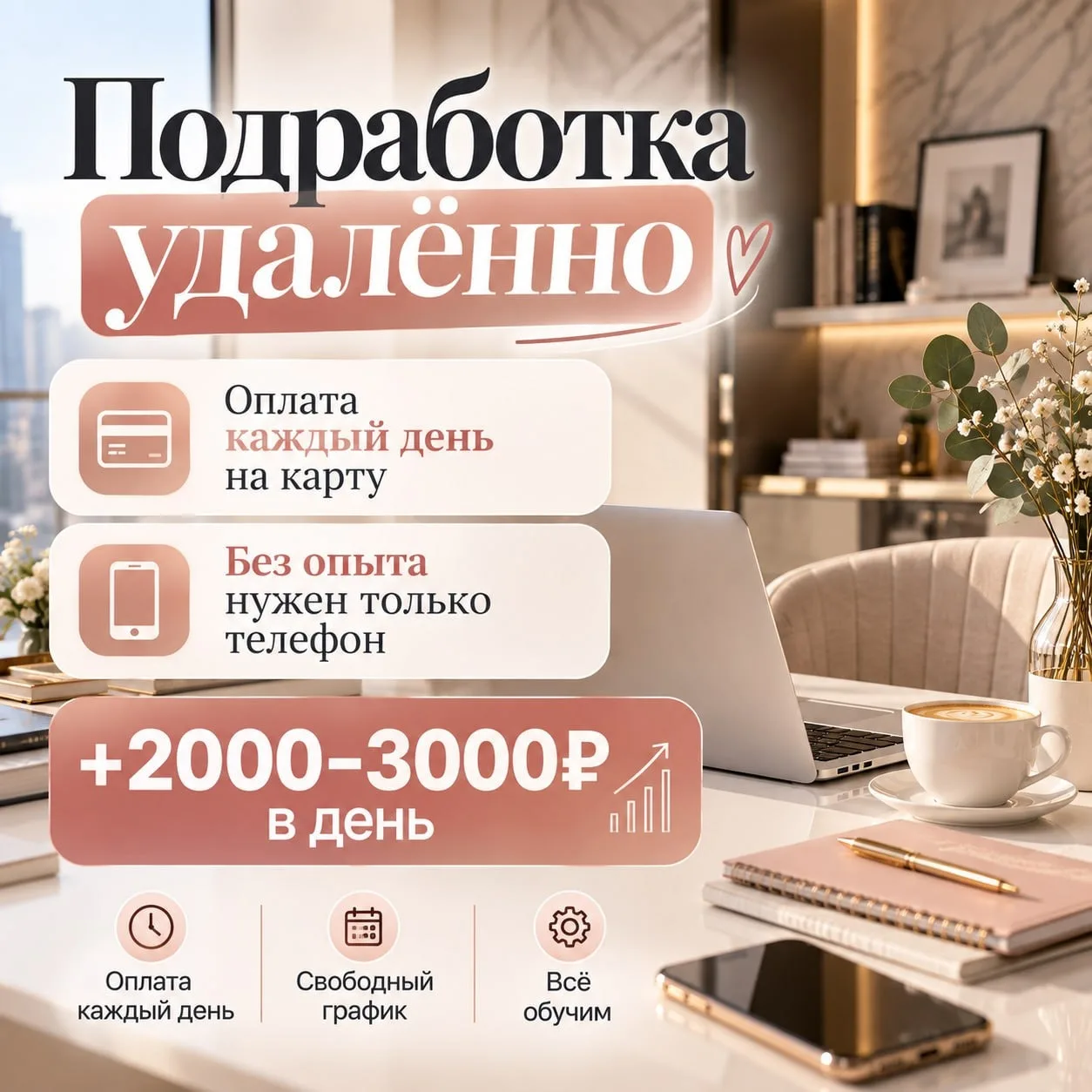 Если ищешь подработку с телефона — этот вариант для тебя.