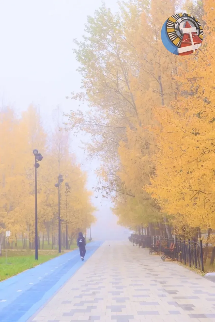 😍Утро туманное.. В Ноябрьске сегодня поэтично...
