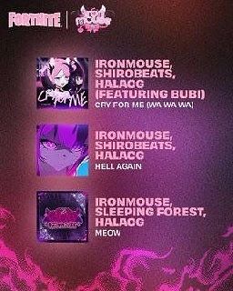 🎵 Треки Ironmouse для Fortnite Festival