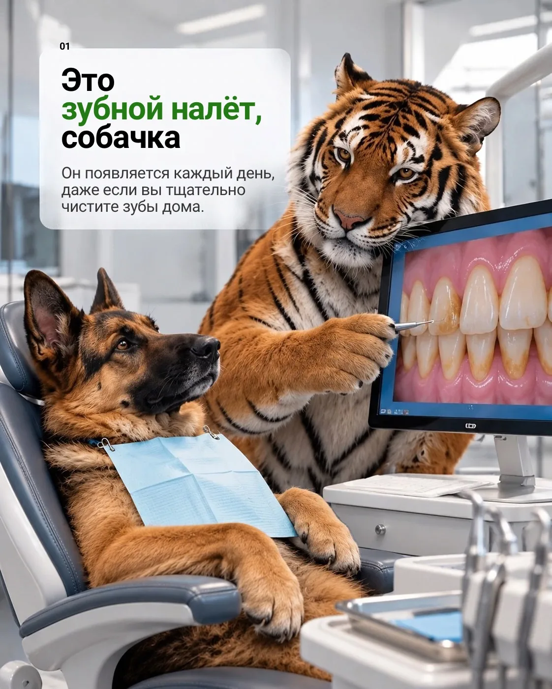 Домашняя чистка ≠ профессиональная гигиена 🦷