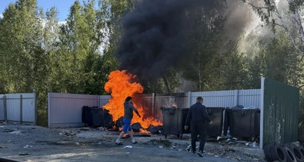 В Челябинской области с начала года сожгли более 200 мусорных баков
