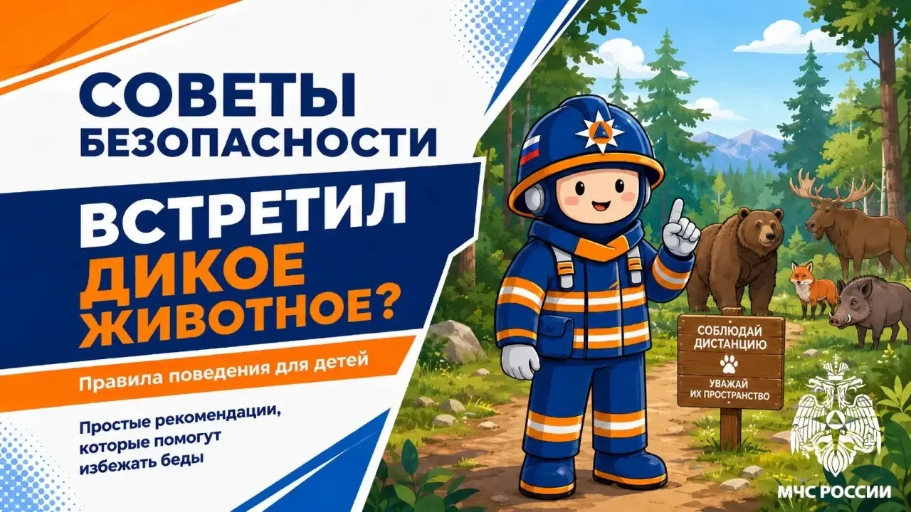 🐻 Встретил дикое животное? Главное — не паниковать