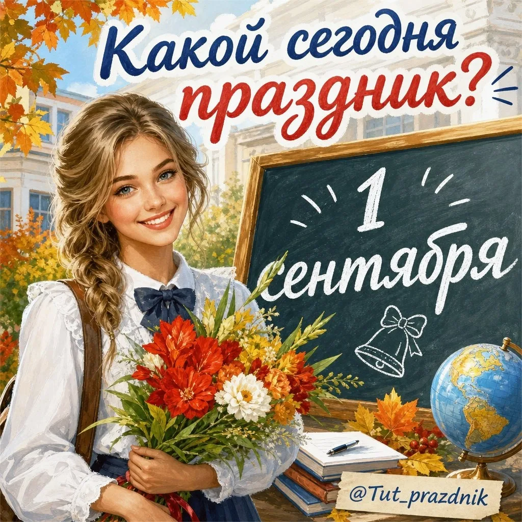 🗓 1 сентября – отмечается 18 праздников.