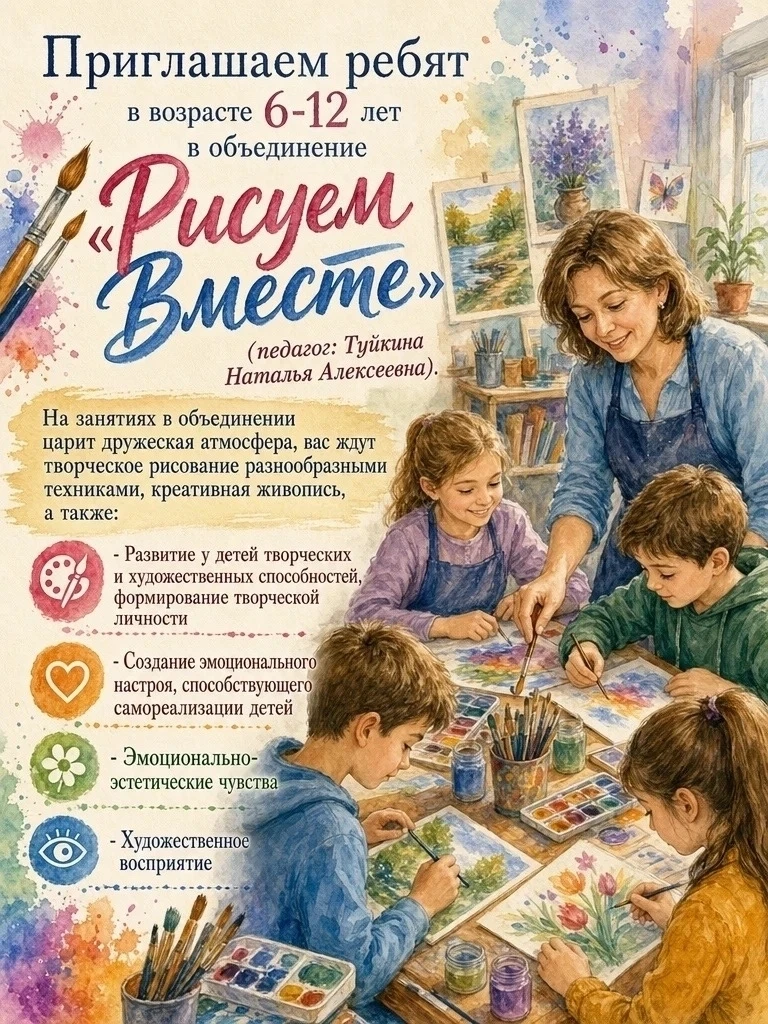 «Рисуем вместе»: раскроем талант вашего ребёнка! 🎨