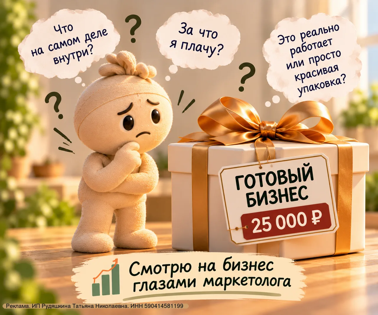 А вы бы купили «готовый бизнес» за 25 000 ₽?