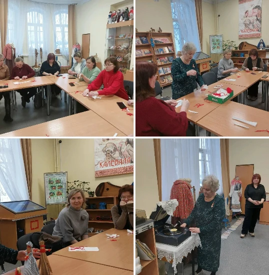 4 февраля в городской библиотеке прошёл мастер-класс «Карельская кукла», собравший учит...