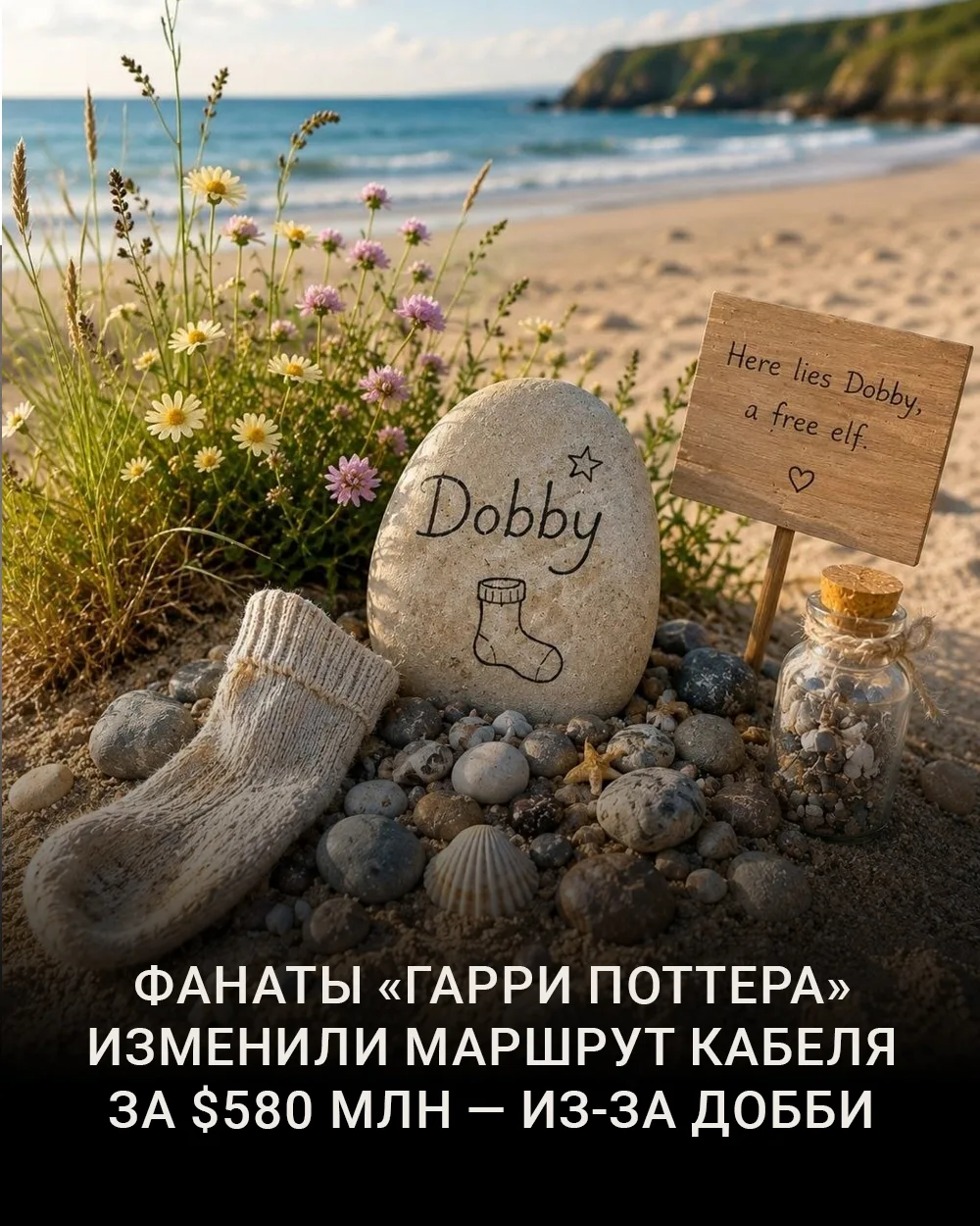 🧦 Добби — свободный эльф. И даже кабель через его могилу не пройдёт