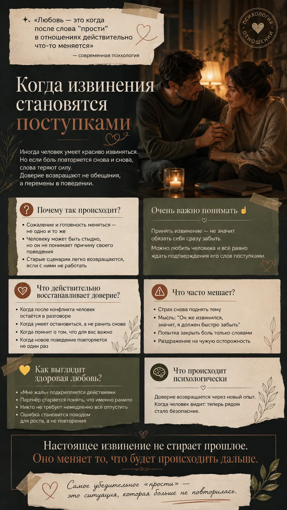 ✨ «Любовь — это когда после слова "прости" в отношениях действительно что-то меняется»