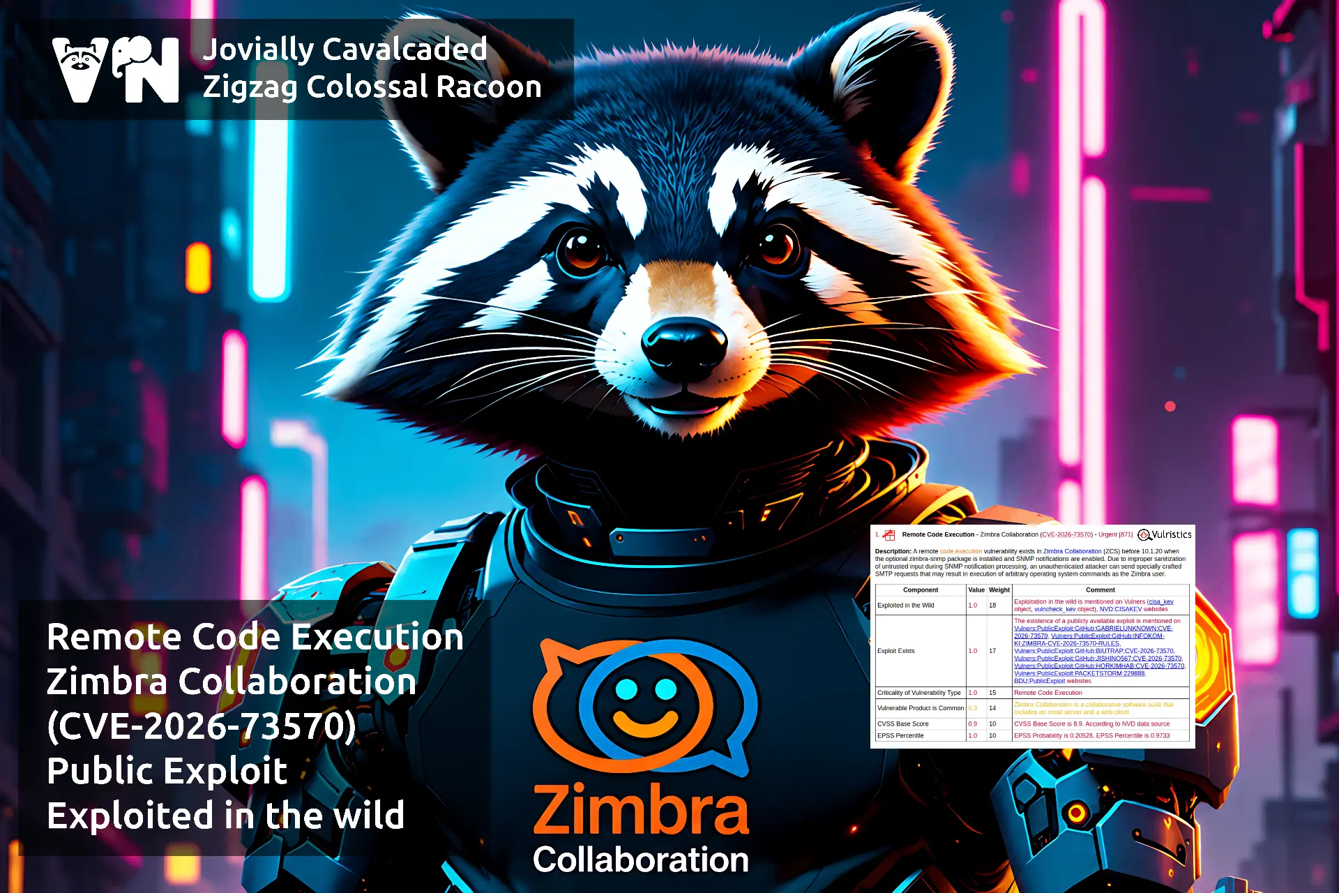 Про уязвимость Remote Code Execution - Zimbra Collaboration (CVE-2026-73570). Zimbra Co...