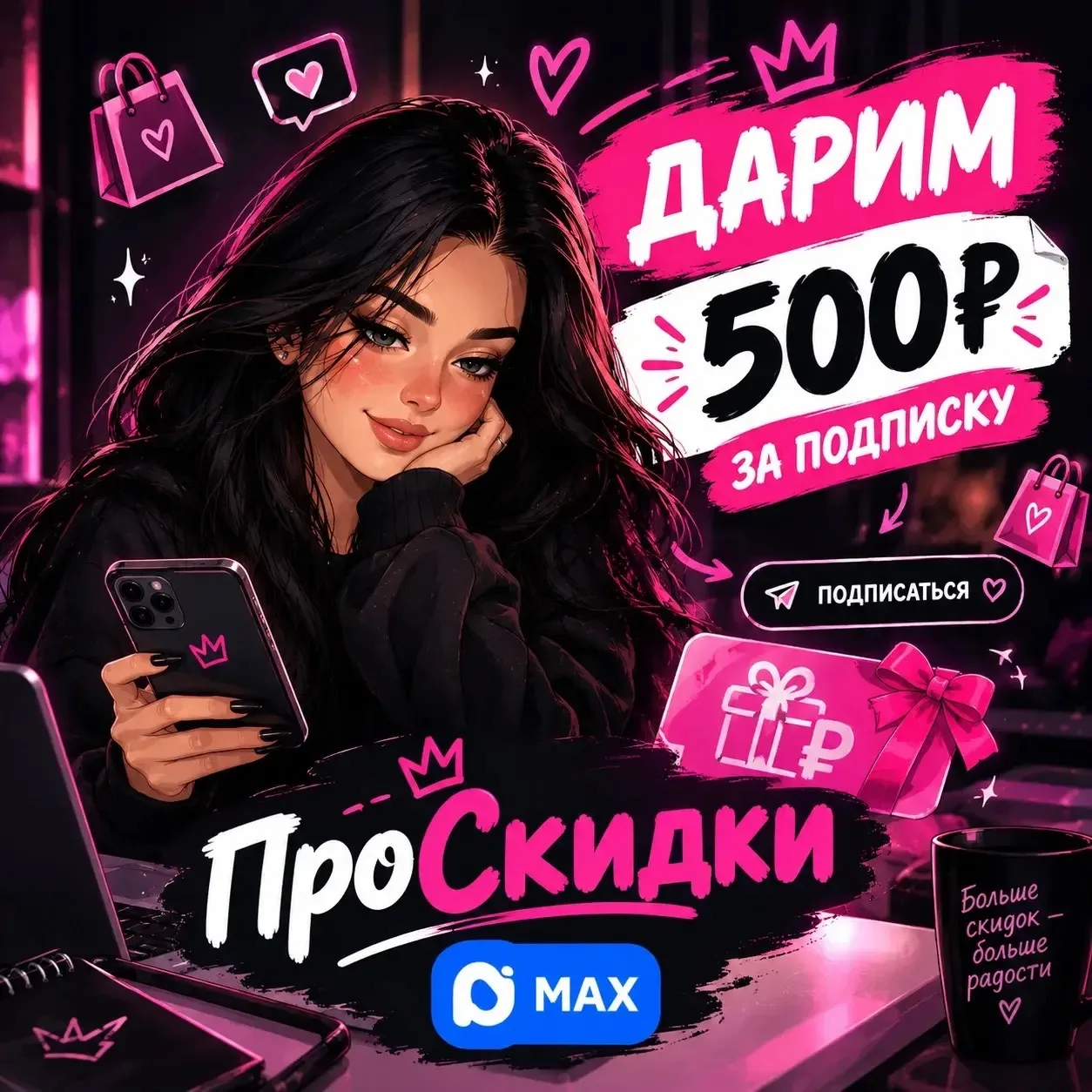 Самые простые условия!) Подписаться на канал https://max.ru/se13428694_biz