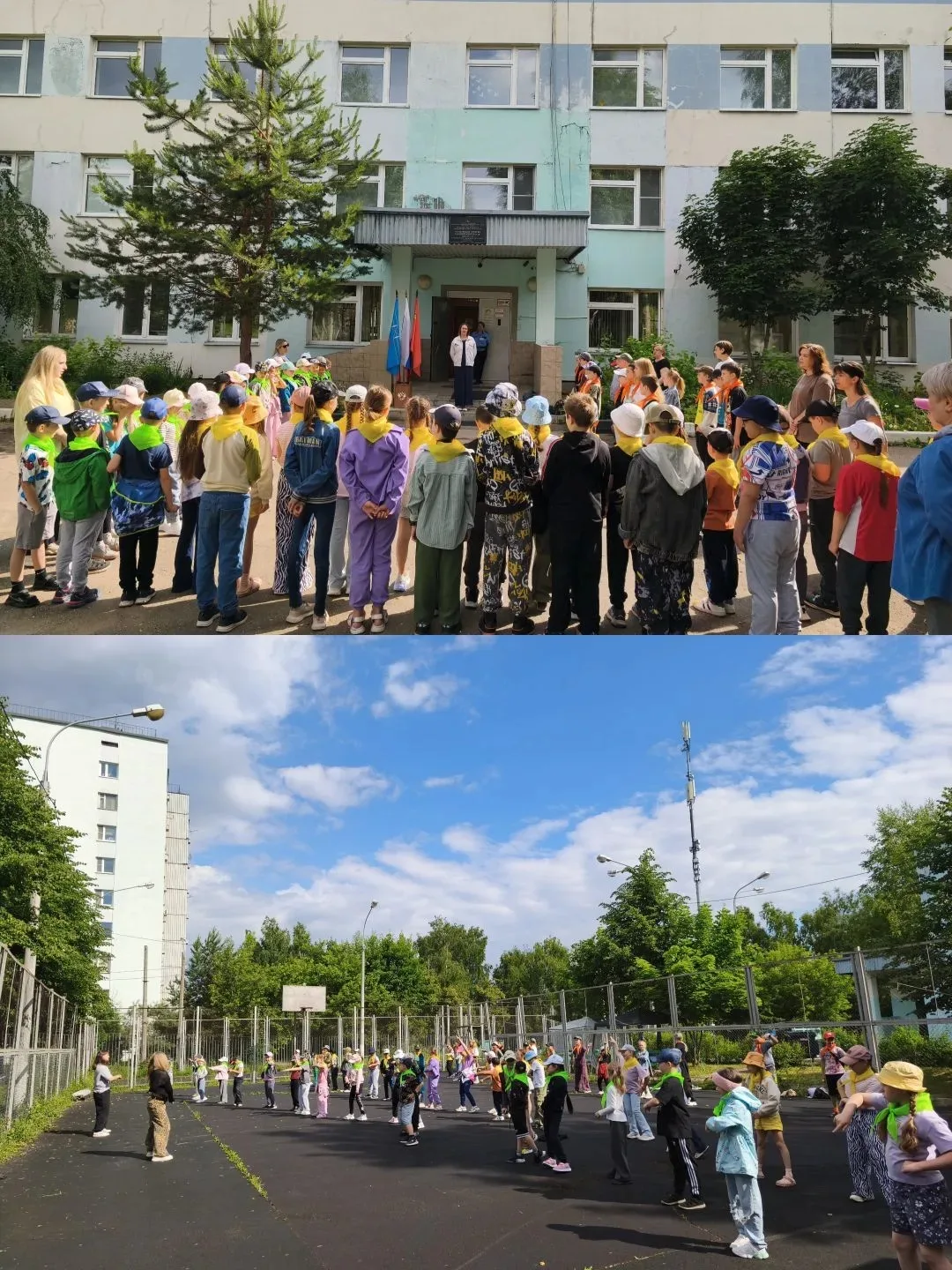 🏆 Сегодня — 15 июня — в нашем пришкольном лагере «ЛУЧИКИ» Олимпийский день, приуроченный к Междунар