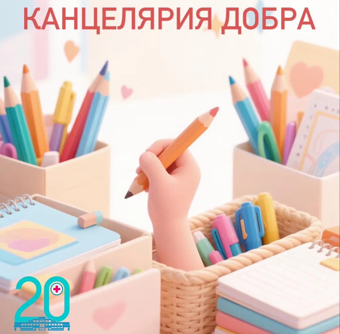 💚Городская поликлиника 20 запускает благотворительную акцию к Дню знаний