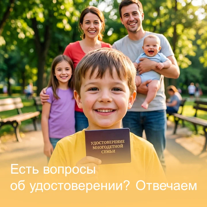 Важно для многодетных семей Липецкой области: как быстро продлить статус и обновить удо...
